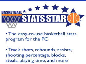 Basketball Stats Star Software Program for PC