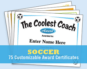 soccer certificate templates image