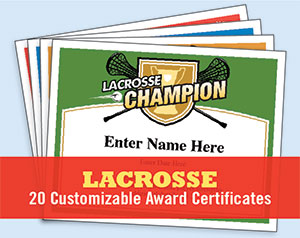 lacrosse certificates button